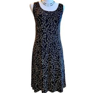 Ronni Nicole Sleeveless Black with Green Floral Print Shift Dress – Sz 6 - NWOT